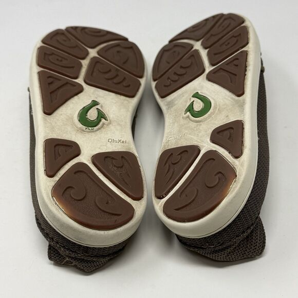 Olukai Nohea Mesh Sneakers Mens 11 Brown Slip On Comfort Casual Preppy Shoes